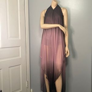 ⭐️BAILY BLUE Sheer Sleeveless Long Gown Sz M⭐️